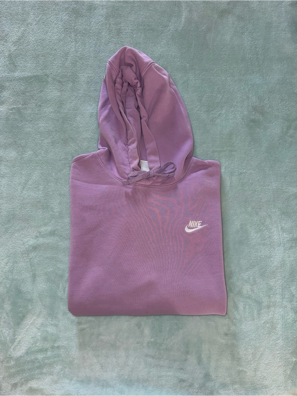 Nike Women’s Sportswear Club Fleece Pullover Purple Hoodie Size Large